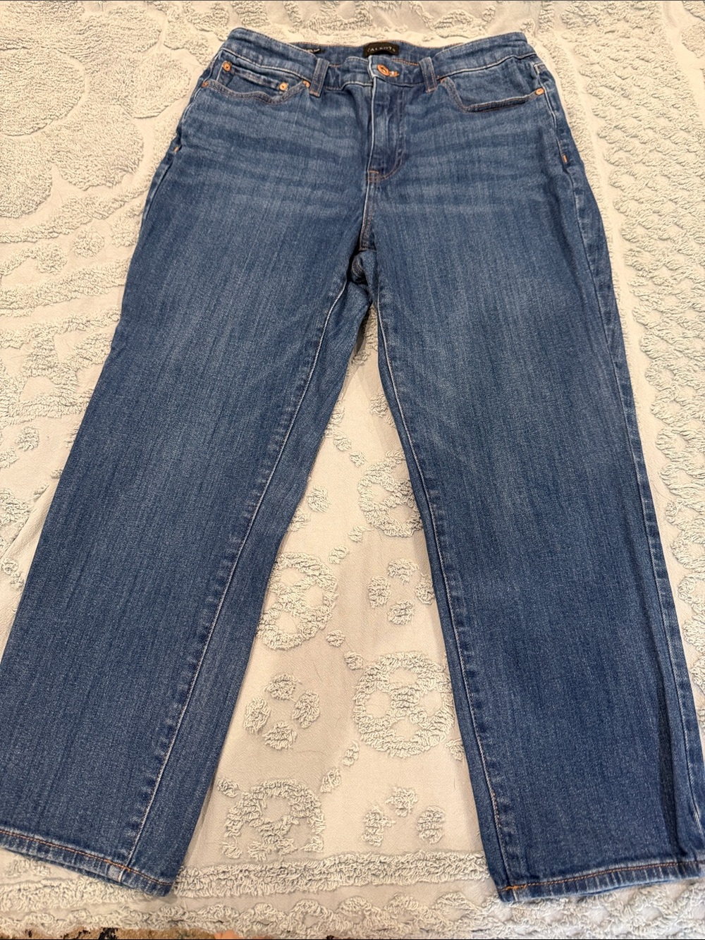 Talbots Classic Straight-Leg Jeans in Medium Blue